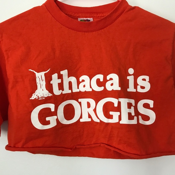 Ithaca is GORGES Cropped Tee - Picture 1 of 3
